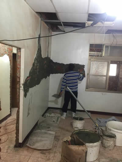 台南仁德浴室翻修-壁癌處理-房屋裝修