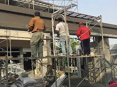 高雄林園區牌樓抿石工程-高雄抿石子