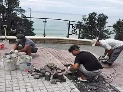 屏東麵包磚鋪貼-房屋翻修